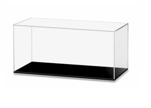 Gablota z plexi 3 mm na model 29x14x14 cm + 3 mm podstawki