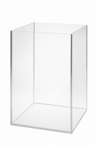 Pojemnik, kubik z plexi 20x20x30 cm, plexi 4 mm