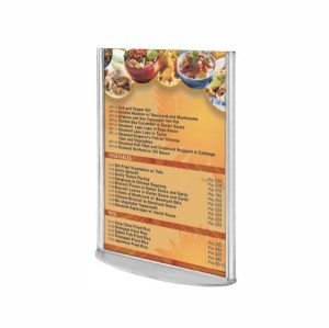 Stojak dwustronny menu na ulotki A5